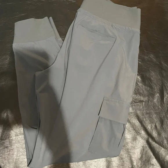 Athleta Light Gray Track Pants - Picture 6 of 10